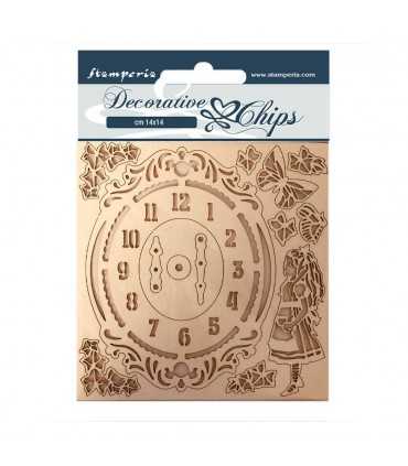 SILUETAS CARTON 14x14 CM ALICE CLOCK