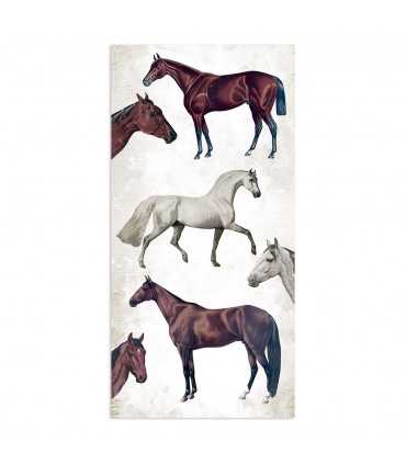 PAPELES SCRAP 15x30 cm ROMANTIC HORSES 10 UD