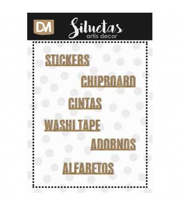 KIT 6 PALABRAS PARA ORGANIZACIÓN 15MM MOD.B