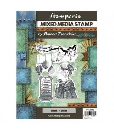 SELLO CAUCHO STAMPERIA JAPAN LANTERN 15x20 CM