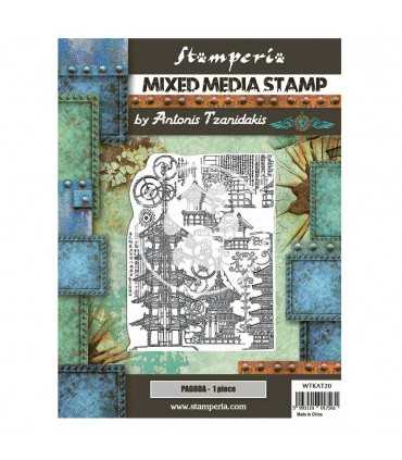 SELLO CAUCHO STAMPERIA JAPAN PAGODA 15x20 CM