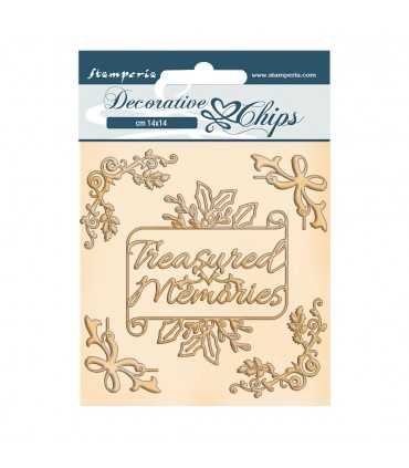 SILUETAS CARTON 14x14 CM CHRISTMAS MEMORIES