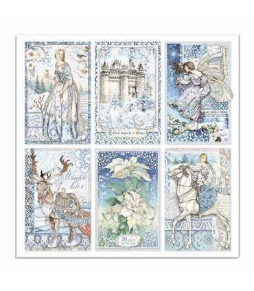 PAPELES SCRAP 6x6 PULGADAS WINTER TALES 10 UD