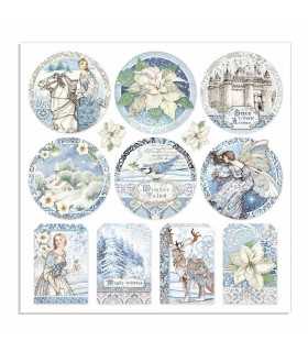 PAPELES SCRAP 6x6 PULGADAS WINTER TALES 10 UD