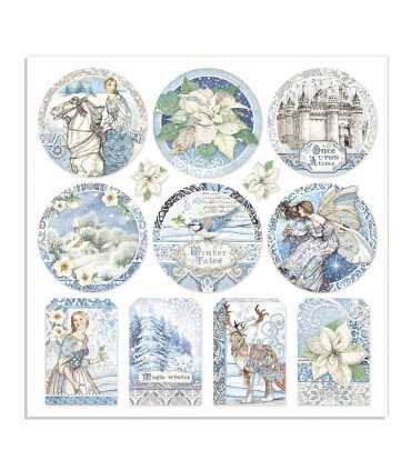 PAPELES SCRAP 6x6 PULGADAS WINTER TALES 10 UD
