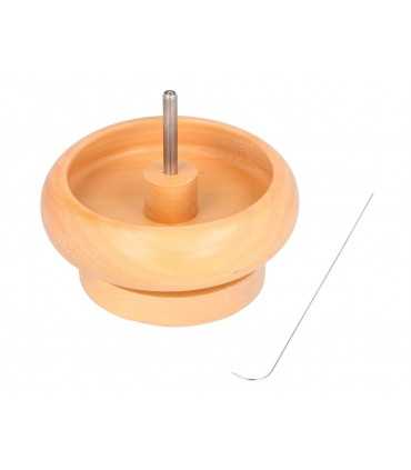 MOLINILLO DE MADERA PARA ENFILAR ABALORIOS