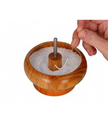 MOLINILLO DE MADERA PARA ENFILAR ABALORIOS