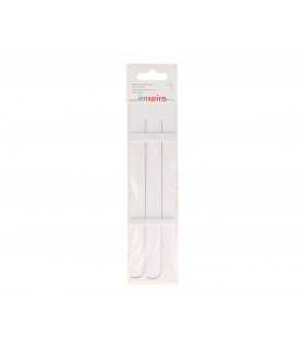 AGUJA CURVA ENFILA ABALORIOS 19 CM 2 UNIDADES