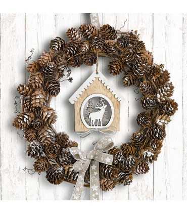 SERVILLETAS AMBIENTE 20UD 33x33cm CORONA DE PIÑAS