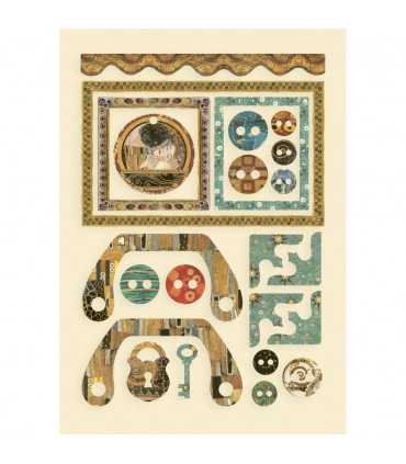 FORMAS COLOREADAS MADERA 21x14 CM KLIMT FRAMES