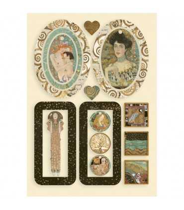 FORMAS COLOREADAS MADERA 21x14 CM KLIMT BAG HANDLE