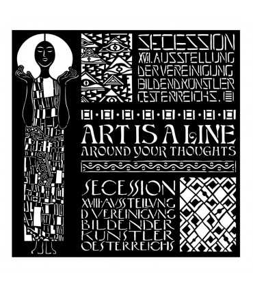 PLANTILLA MIX MEDIA 18x18 CM 0,25 MM KLIMT ART