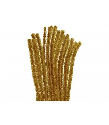 LIMPIA PIPAS 10 MM x 30 CM  ORO 10 UNIDADES