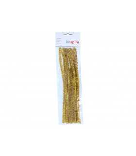 LIMPIA PIPAS 10 MM x 30 CM  ORO 10 UNIDADES