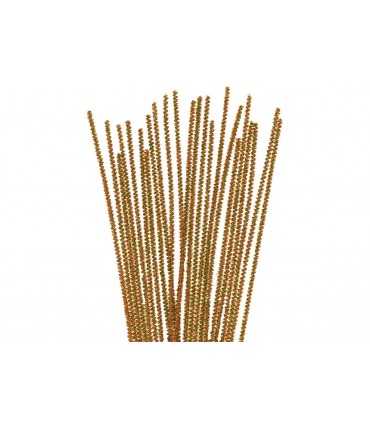 LIMPIA PIPAS 3 MM x 30 CM  ORO 40 UNIDADES