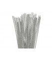 LIMPIA PIPAS 6 MM x 30 CM  PLATA 25 UNIDADES