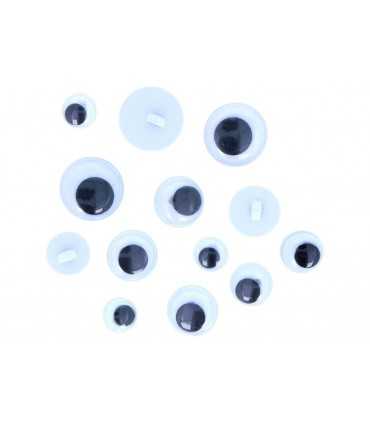 OJOS MÓVILES PARA COSER SURTIDOS 52 UNIDADES