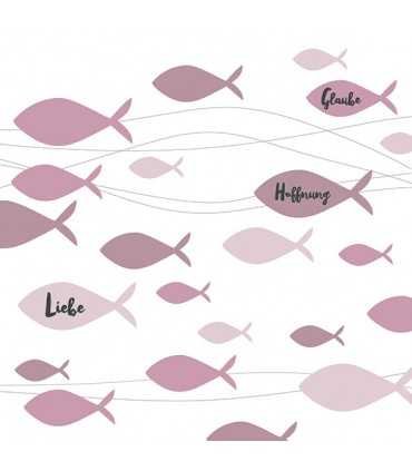 SERVILLETAS AMBIENTE 33x33cm 20 UD COMUNION ROSA