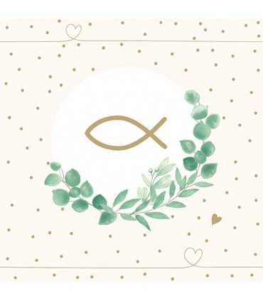 SERVILLETAS AMBIENTE 33x33cm 20 UD COMUNION WHITE