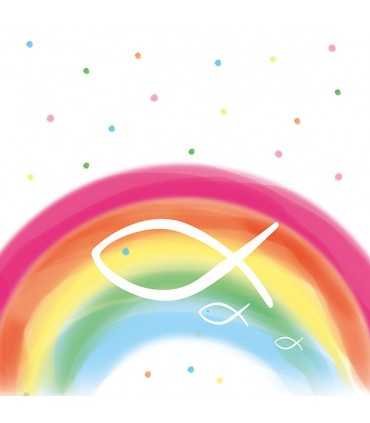 SERVILLETAS AMBIENTE 33x33cm 20 UD RAINBOW WHITE