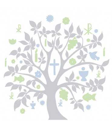 SERVILLETAS AMBIENTE 33x33cm 20 UD COMUNION SILVER