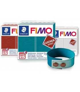 FIMO LEATHER 57GR 909 NEGRO