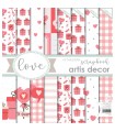 COLECCION KIT TARJETERIA LOVE ARTIS DECOR