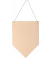 BANDERIN DE MADERA CON CUERDA 15x21CM ARTEMIO