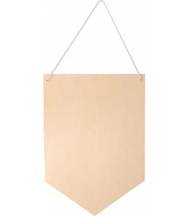 BANDERIN DE MADERA CON CUERDA 21x30CM ARTEMIO