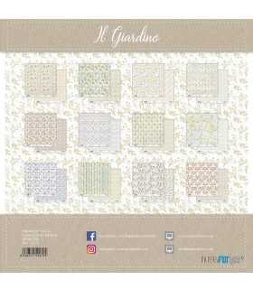 PAPEL SCRAP IL GIARDINO 30X30 12 HOJAS PAPERSFORYO
