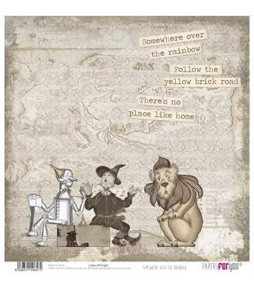 PAPEL SCRAP SOMWHERE OVER THE RAINBOW 30X30 12 H