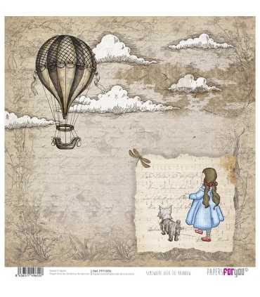 PAPEL SCRAP SOMWHERE OVER THE RAINBOW 30X30 12 H