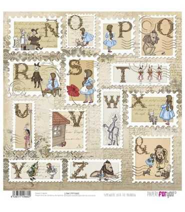 PAPEL SCRAP SOMWHERE OVER THE RAINBOW 30X30 12 H