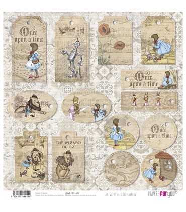 PAPEL SCRAP SOMWHERE OVER THE RAINBOW 30X30 12 H