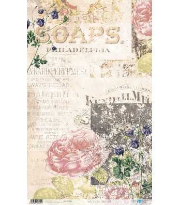 PAPEL ARROZ 54X33CM TERROR GLAM FLORES