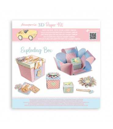 3D PAPER KIT SCRAPBOOKING EXPLODING BOX DAYDREAM