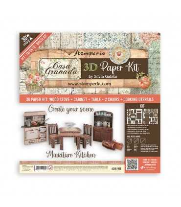 3D PAPER KIT SCRAPBOOKING CASA GRANADA COLLECTION