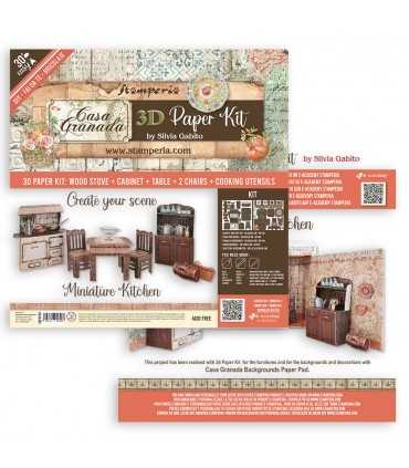 3D PAPER KIT SCRAPBOOKING CASA GRANADA COLLECTION