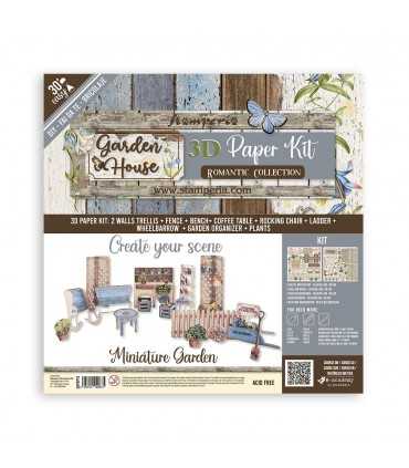 3D PAPER KIT SCRAPBOOKING GARDEN HOUSE COLLECTION