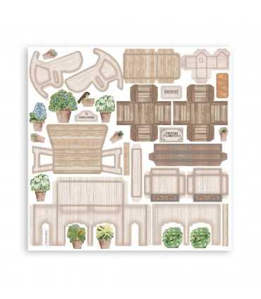 3D PAPER KIT SCRAPBOOKING GARDEN HOUSE COLLECTION