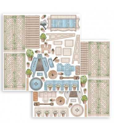 3D PAPER KIT SCRAPBOOKING GARDEN HOUSE COLLECTION