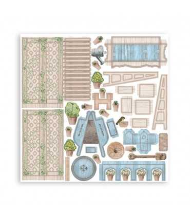 3D PAPER KIT SCRAPBOOKING GARDEN HOUSE COLLECTION