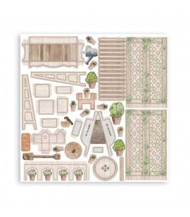 3D PAPER KIT SCRAPBOOKING GARDEN HOUSE COLLECTION