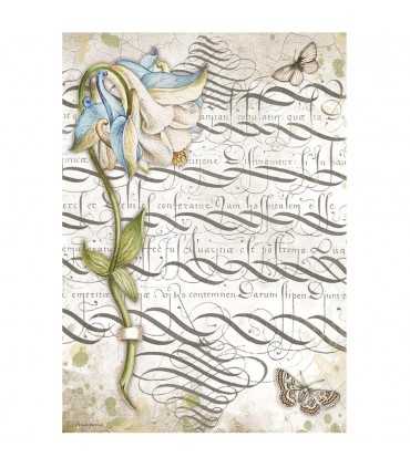 PAPEL ARROZ A4 STAMPERIA 21x29CM COLUMBIN GARDEN H