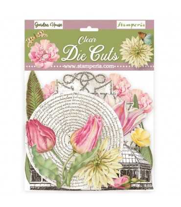 CLEAR DIE CUTS ROMANTIC GARDEN HOUSE STAMPERIA