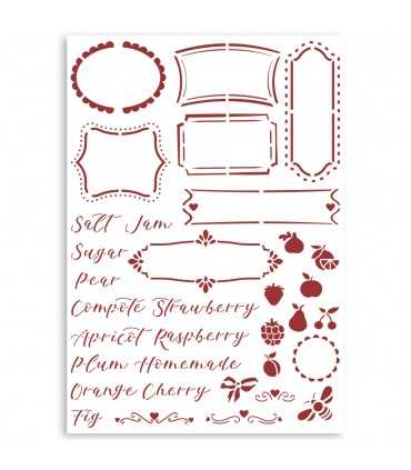 PLANTILLA STAMPERIA 21x29,7CM CASA GRANADA LABELS
