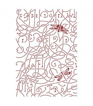 PLANTILLA STAMPERIA 21x29,7CM GARDEN HOUSE LIBELUL