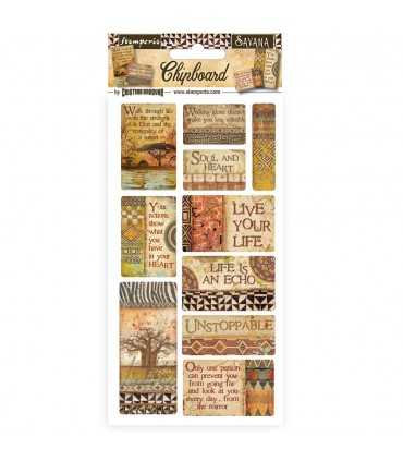 CHIPBOARD 15X30CM SAVANA STAMPERIA