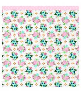 SET 12 PAPELES FLORAL THE FLOWER JOURNAL 12X12