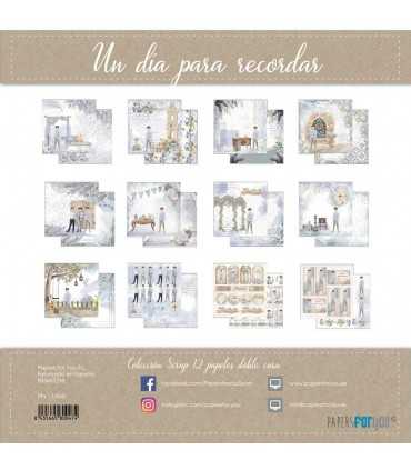 PAPEL SCRAP DIA PRA RECORDAR NIÑO MORENO 30X30 12H